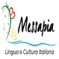 Messapia School logo, featuring symbols of Salento's sun, sea, and ancient heritage, representing Italian language learning in Puglia