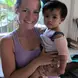 Anne had a great time volunteering with children