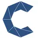 MGSU logo; Blue letter "C"; Geometric combination formed as "C"