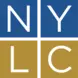 Letters N, Y, L, C in blue and gold boxes