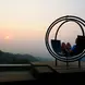 Chilling in a café up in the mountains
