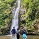 A photo taken while exploring waterfalls in Marangu Kilimanjaro