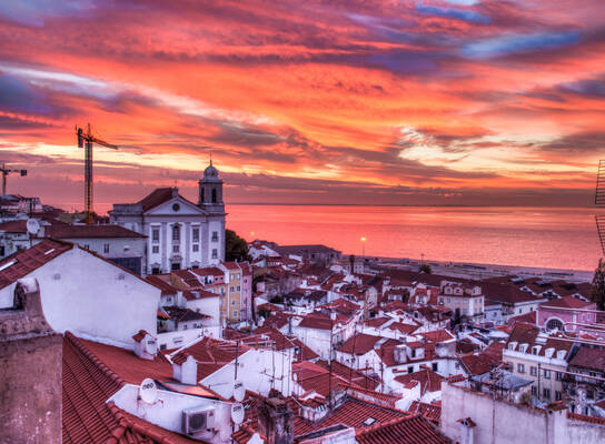 lisbon sunset