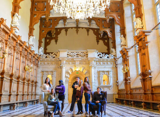 Harlaxton students in the Great Hall