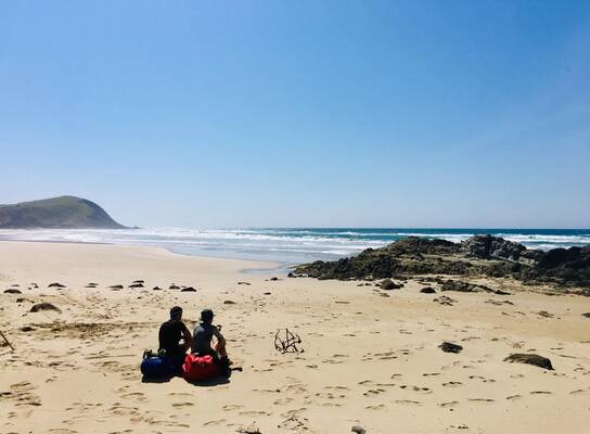Warriors taking in the ocean views