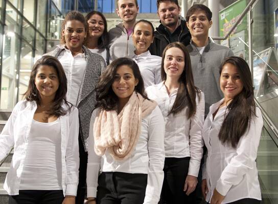 Brazilian students in the City Campus