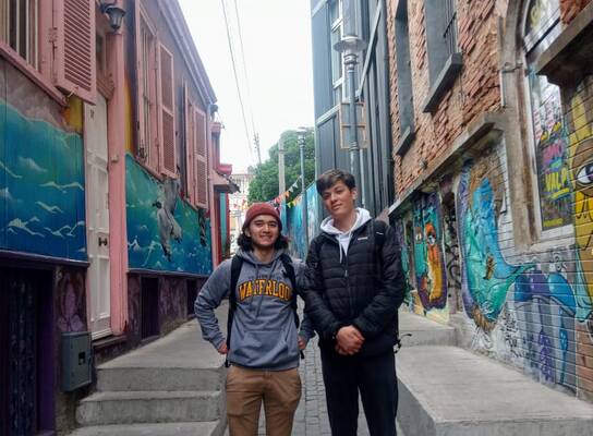 Intern exploring Chilean culture and local landmarks while completing an internship in Chile