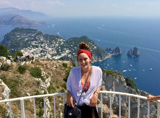 CIS Abroad Intern on the Italian Coast