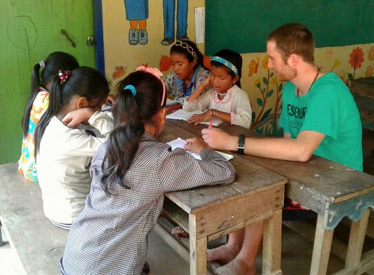 Teacher in classroom