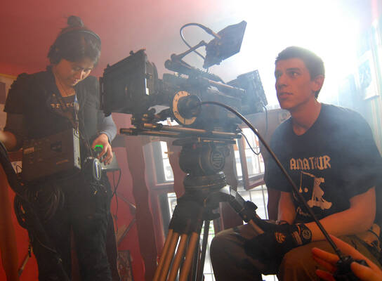 On set
