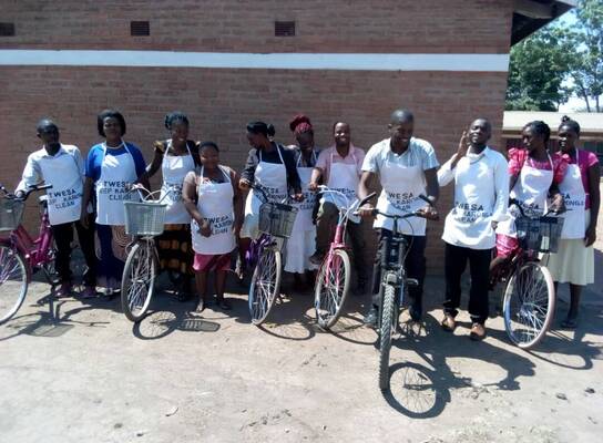 TWESA members outside the office after a "keep Karonga Clean" Campaign