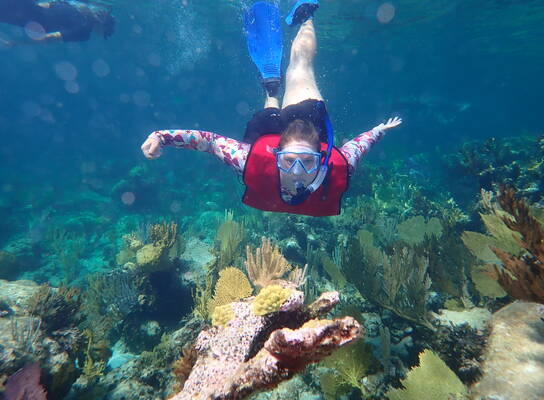 snorkeling on Andros Island