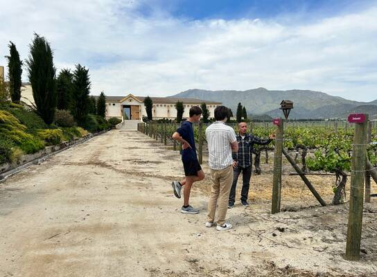 Wine Theory Candidates at a Vineyard in Chile