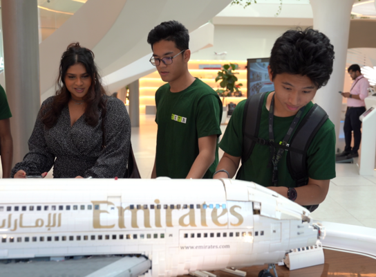 Students get to explore cutting-edge innovations in aviation, gaining insights into the future of customer experience and aviation technology.