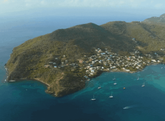 Antigua from above