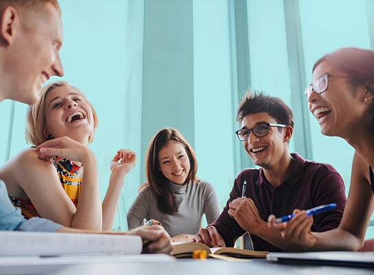 Students talking