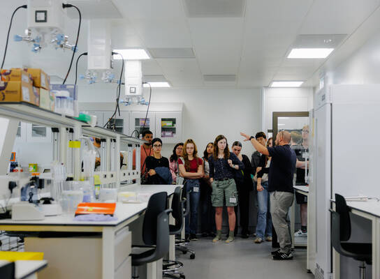 Students in a lab