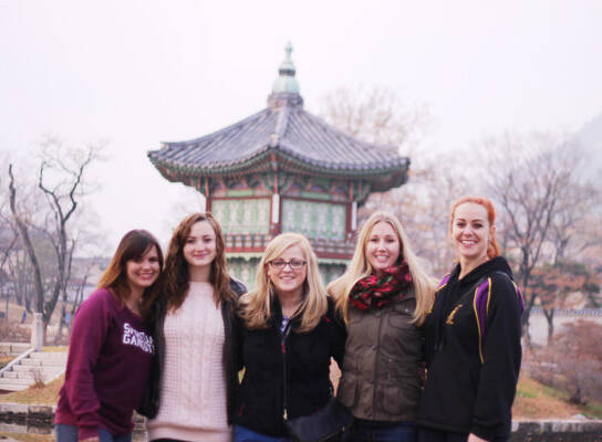 English teachers in South Korea at the Gyeongbokgung Palace