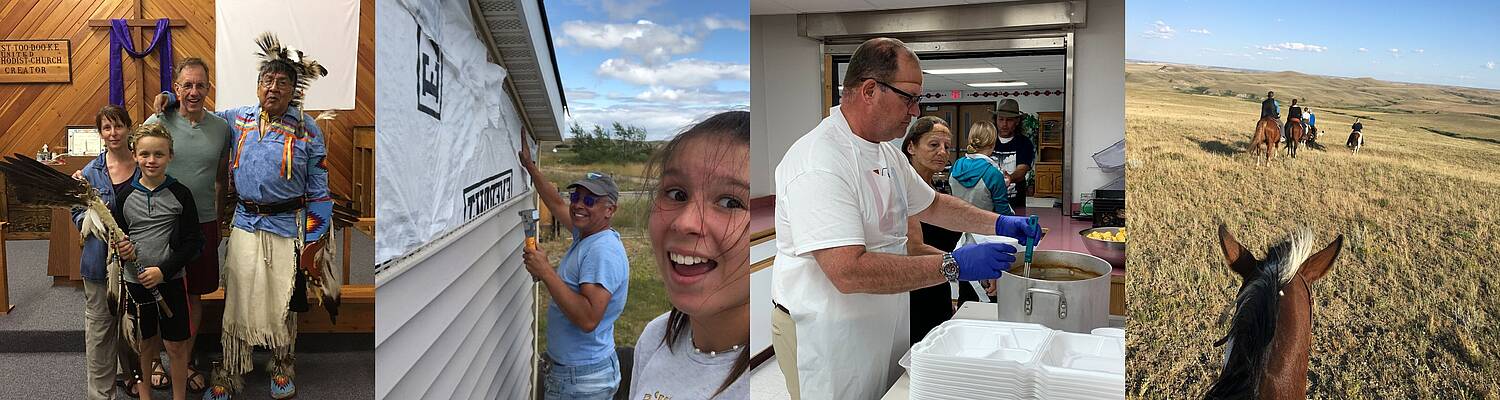 Volunteer On the Blackfeet Indian Reservation 
