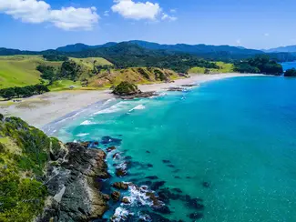 Beach in New Zealand