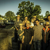 A group on the Training farm in Australia