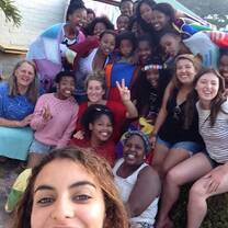 "Learning hello in 5 different African Languages" volunteer 2014