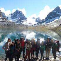 Quest Overseas team exploring the mountain