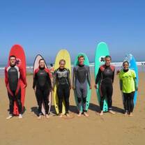 Surfing in Santander