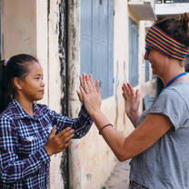 Childcare volunteer in Cambodia with IVHQ