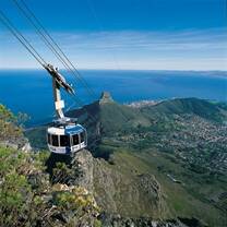 View from cable car in Cape Town
