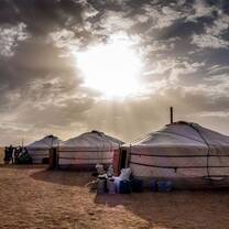 yurts in Mongolia