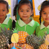 Class of Thai children