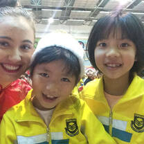 Teacher with her students