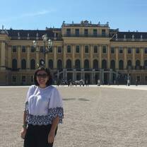 Spring day at the Schoenbrunn Palace