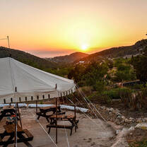 Sunset views from the volunteer project