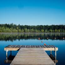 Dockside at a camp in Canada