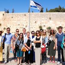 Students visit the Western Wall and other religious and cultural sites 
