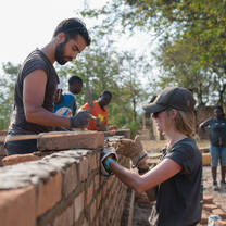 Construction of toilet block at Kiberege Magereza primary school