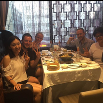 Roast Duck with classmates and teacher