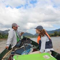 Travelling up the Bolivian Amazon.