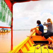 Travelling the Mekong.