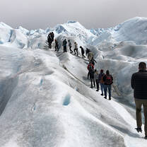 Trekking on a Glacier in Argentina
