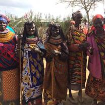 The women look so colorful!