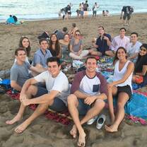Relax after work on the beach