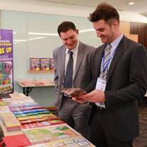 Part of our team at a job fair