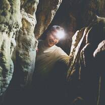 Man in the cave