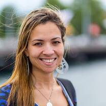 woman smiling