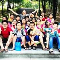 Teacher with Students in Vietnam