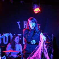 The girl is vocalist of the band