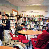 People inside library.